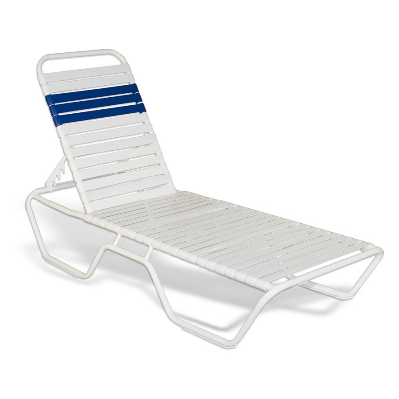 White Patio Furniture on Strap Patio Stackable Chaise Lounge 78x27x12 White Sfu 5200 201