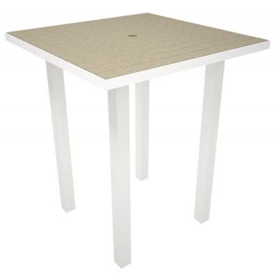 square outdoor polywood euro aluminum inch frame bar table pw faw cozydays