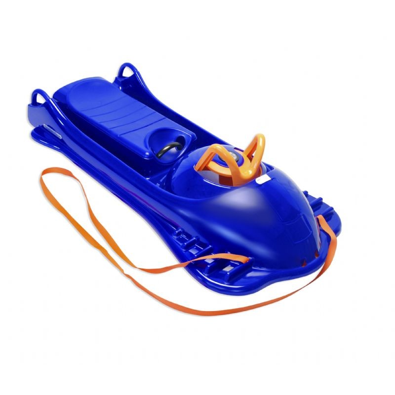 Snow Racer Plastic Snow Sled Blue