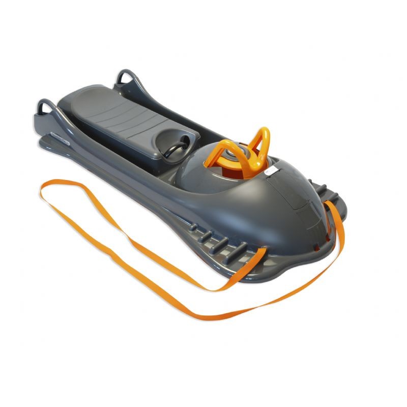 Snow Racer Plastic Snow Sled Black