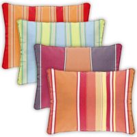 Rectangle Outdoor Pillow 22x14 Stripes CD2214P-STR