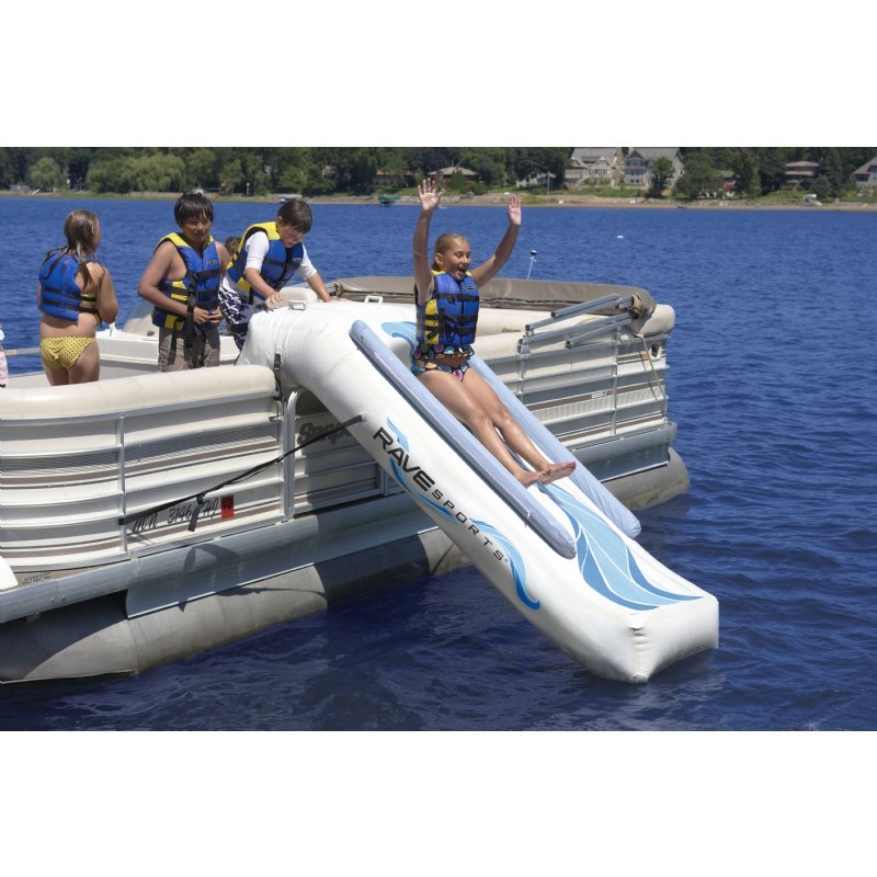 inflatable slide for pontoon