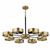 Vibiana 32" 8-Light Indoor Satin Brass Finish Chandelier PD026-8BS #3