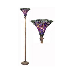 Tiffany Style Blue Star Torchiere PS228DB-BB75B