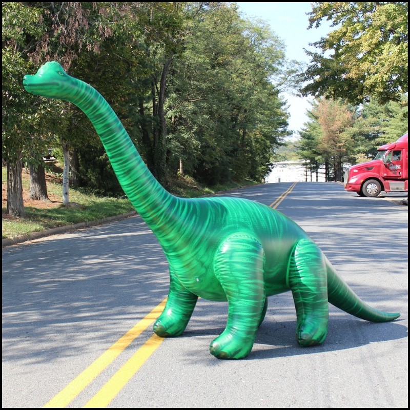 giant inflatable brachiosaurus