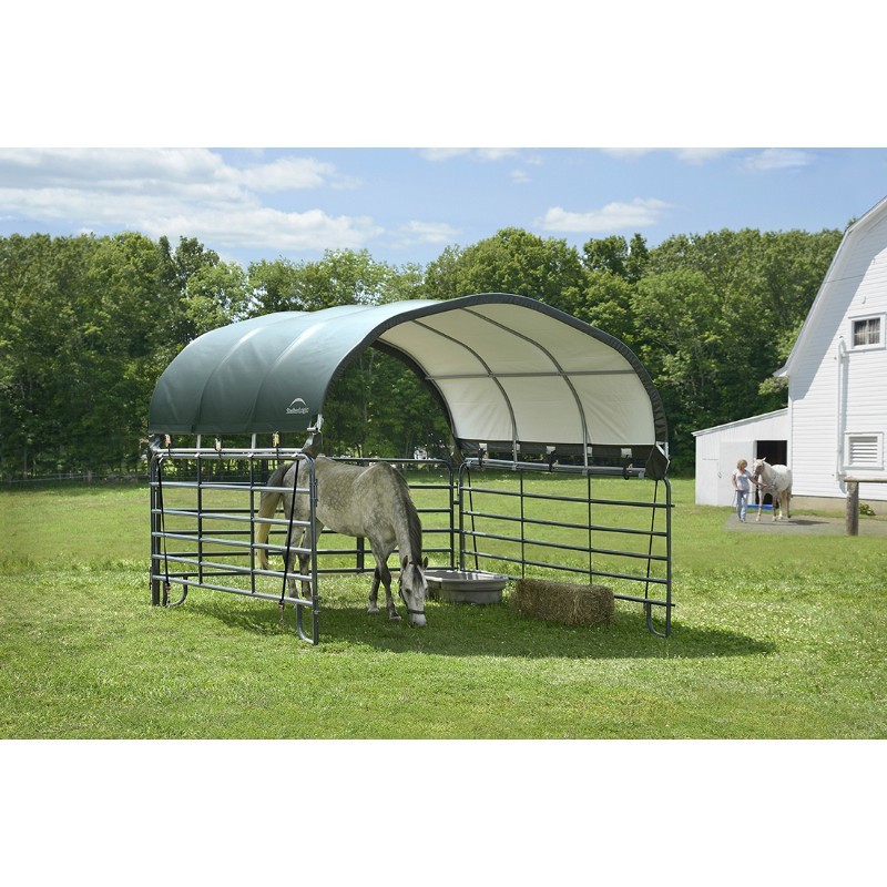 Premium Powdercoat Corral Shelter SLCSG | CozyDays