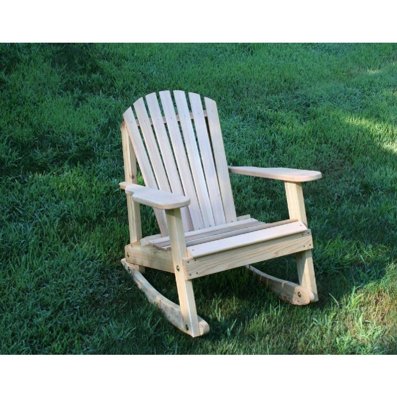 Cedar American Forest Adirondack Rocker Natural WRFKEYRCVD | CozyDays