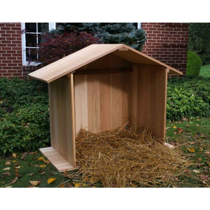 cedar manger with finished back natural 4' wrf4mngrfbkcvd