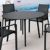 Maya Round Outdoor Dining Table 47 inch Black ISP675-BLA #4