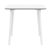 Maya Square Outdoor Dining Table 31 inch White ISP685-WHI #2