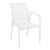 Pacific Dining Set with Sky 31" Square Table White S023106-WHI-WHI #2