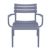 Paris Outdoor Club Lounge Chair Dark Gray ISP275-DGR #3