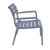 Paris Outdoor Club Lounge Chair Dark Gray ISP275-DGR #4