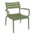 Paris Outdoor Club Lounge Chair Olive Green ISP275