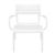 Paris Outdoor Club Lounge Chair White ISP275-WHI #3