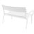 Paris Outdoor Lounge Bench Chair White ISP276-WHI #2