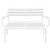 Paris Outdoor Lounge Bench Chair White ISP276-WHI #3