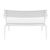 Paris Outdoor Lounge Bench Chair White ISP276-WHI #5