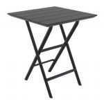 Helen Square Folding Bistro Table 24 inch Black ISP292