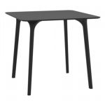 Maya Square Outdoor Dining Table 31 inch Black ISP685