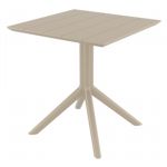 Paris Square Table 27 inch Taupe ISP296