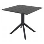 Paris Square Table 31 inch Black ISP298