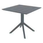 Paris Square Table 31 inch Dark Gray ISP298