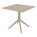 Paris Square Table 31 inch Taupe ISP298