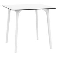 Maya Square Outdoor Dining Table 31 inch White ISP685