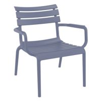 Paris Outdoor Club Lounge Chair Dark Gray ISP275