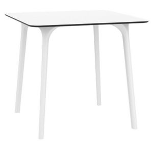 Maya Square Outdoor Dining Table 31 inch White ISP685