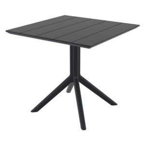 Paris Square Table 31 inch Black ISP298