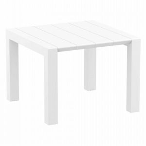 Vegas Patio Dining Table Extendable from 39 to 55 inch White ISP772