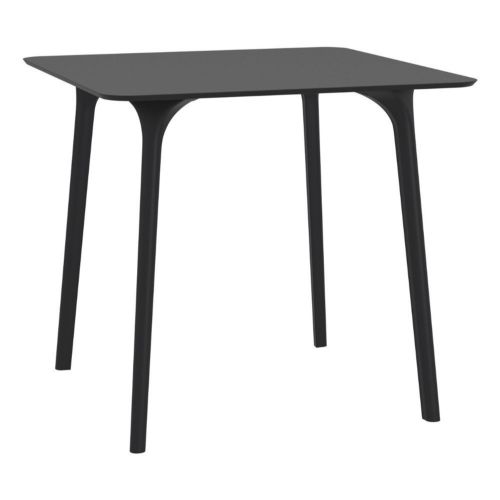 Maya Square Outdoor Dining Table 31 inch Black ISP685-BLA