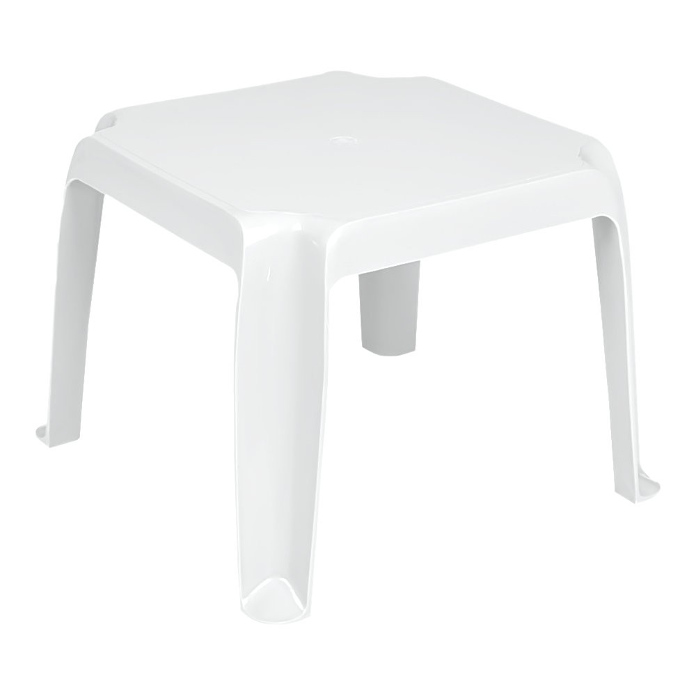 Sunray Square Side Table ISP240-WHI | CozyDays