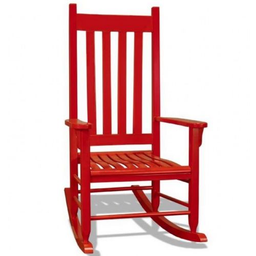 Traditional Wood Rocking Chair Red TO-TRC-R