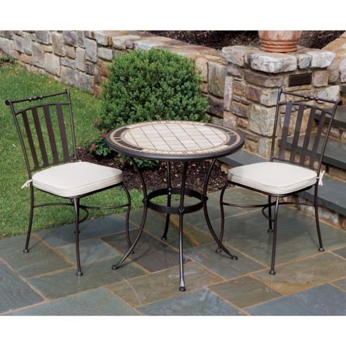 Wrought Iron Bistro Set 3-Pcs - Spoleto AL-21-1051