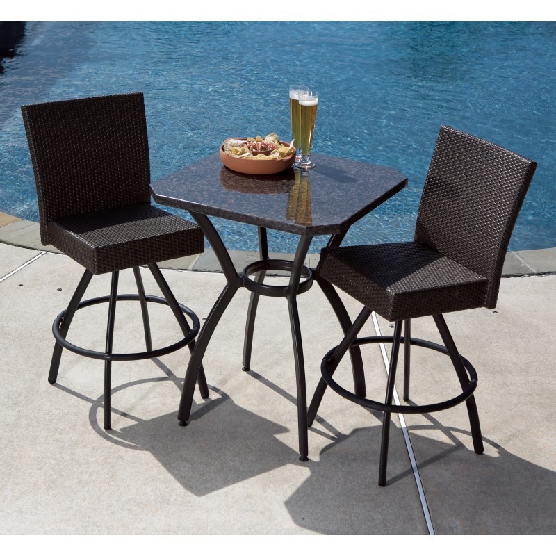 Vento Bar High Bistro Set 3-Piece AL-44-0625 | CozyDays