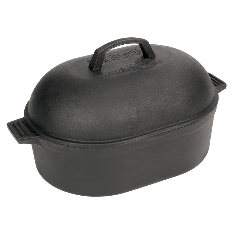 Cast Iron 12-Qt. Oval Roaster BY7418 | CozyDays