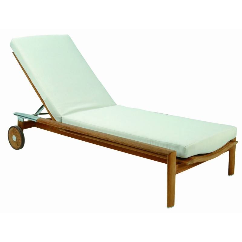 Equinox Teak Chaise Lounge TRI3960 | CozyDays