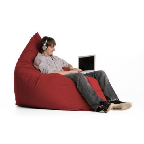 Jaxx Pillow Sac Bean Bag Chair Microfiber Red FL-ZJF-PIL-RED