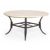 Paris Contemporary Cast Aluminum Round Dining Table Stone Top 60 inch CA-9027A-60