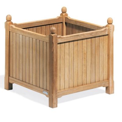 Shorea Wood English Outdoor Planter 28 Inch OG-PL28 | CozyDays