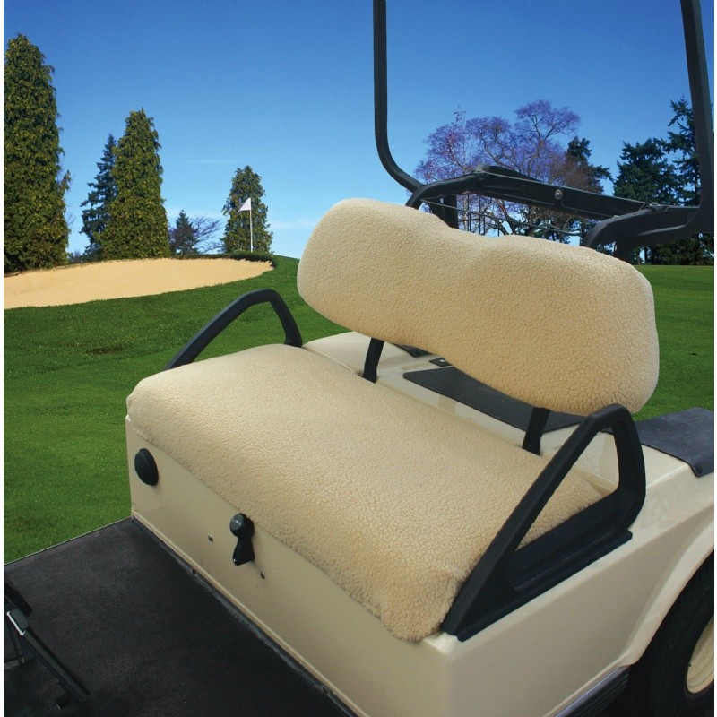 Golf Car Fleece Seat Cover White CAX-72604 | CozyDays