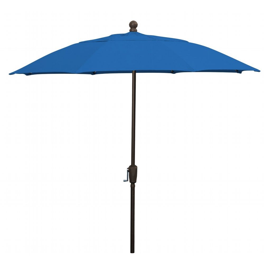 FiberBuilt 9ft Octagon Pacific Blue Patio Umbrella with Champagne ...