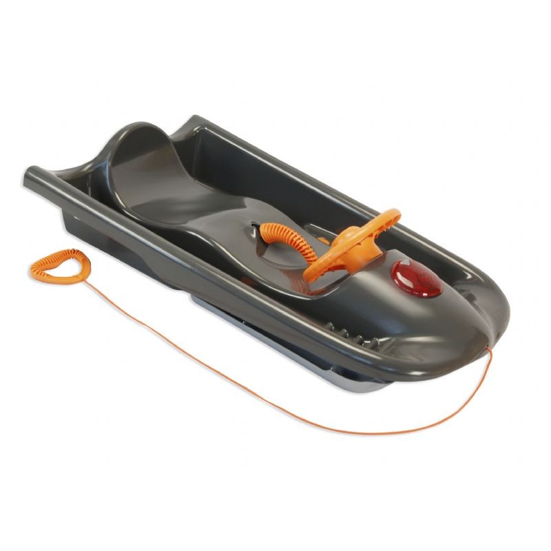 Snow Flyer Deluxe Plastic Snow Sled Black ES250-06 | CozyDays