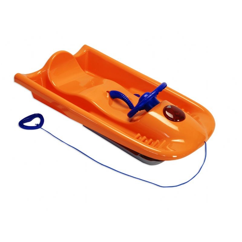 Snow Flyer Deluxe Plastic Snow Sled Orange ES250-04 | CozyDays