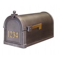 Special Lite SCB-1015-FN-SW Berkshire Curbside Mailbox with Front Numbers SCB-1015-FN