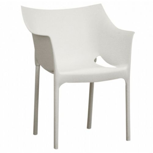 Swan White Resin Outdoor Dining Chair BX-DC-58-WHITE-O